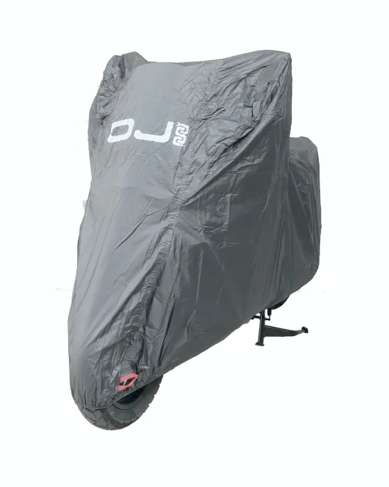 OJ Telo Coprimoto Bike Cover - Impermeabile, Grigio, Con Cinghie E Foro Lucchetto