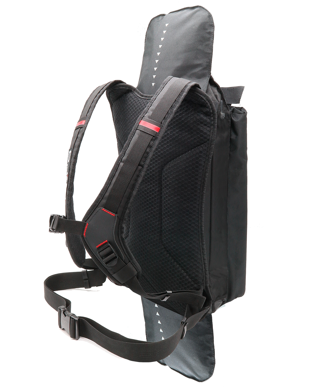 Vista esplosa dell'OJ Airbag Backpack: zaino e sistema airbag